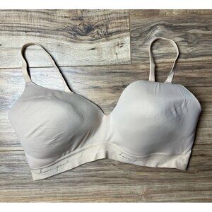 PINK Victoria’s Secret Wear Everywhere Wireless Lightly Lined Bra Tan Size 38DD